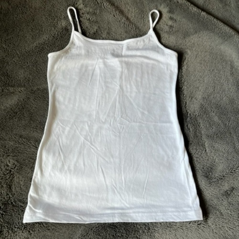 2/$30 George White Camisole Tank Top Ladies Junior XS Spaghetti Straps